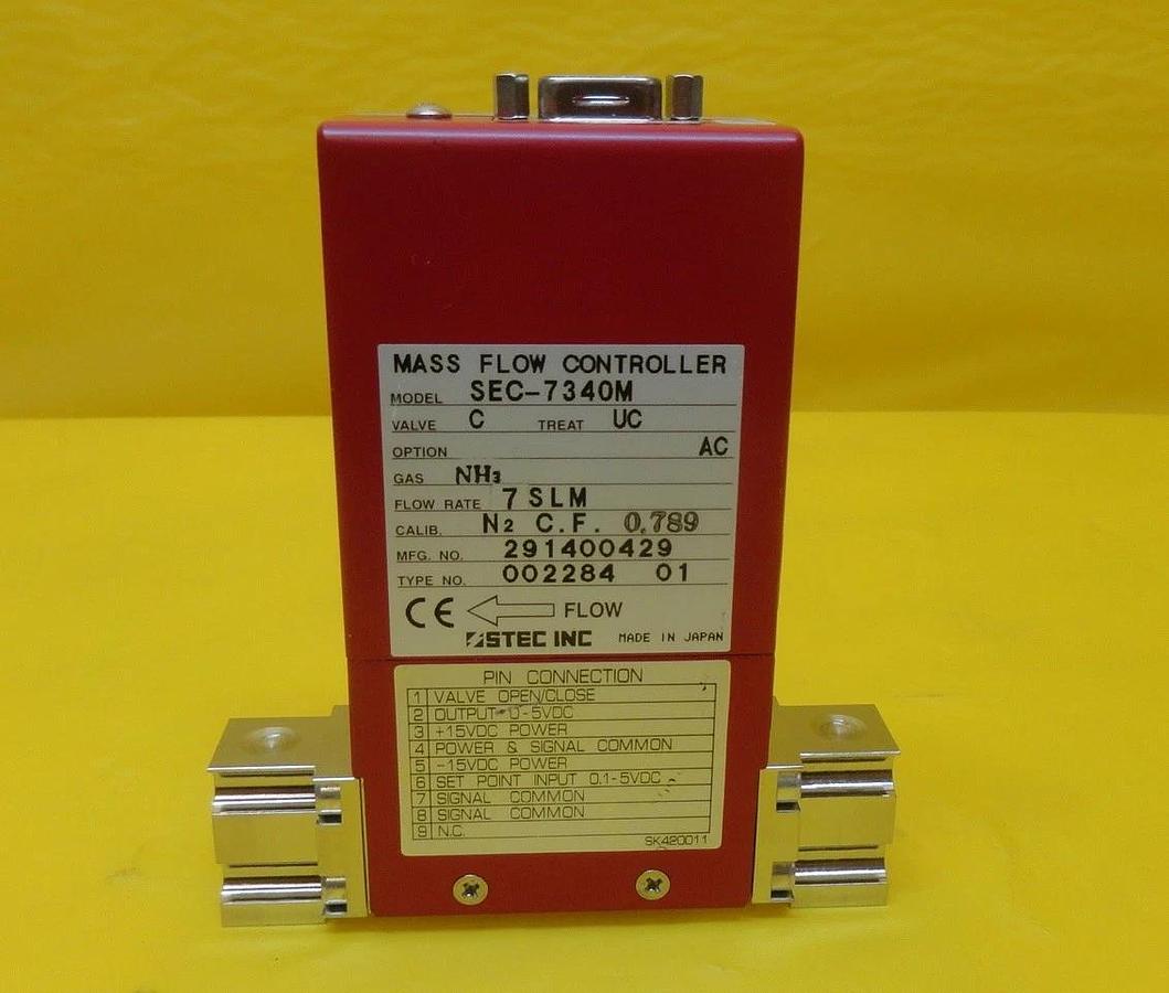 Used STEC SEC-7340M Mass Flow Controller MFC 7 SLM NH3 SEC-7340 Used Working