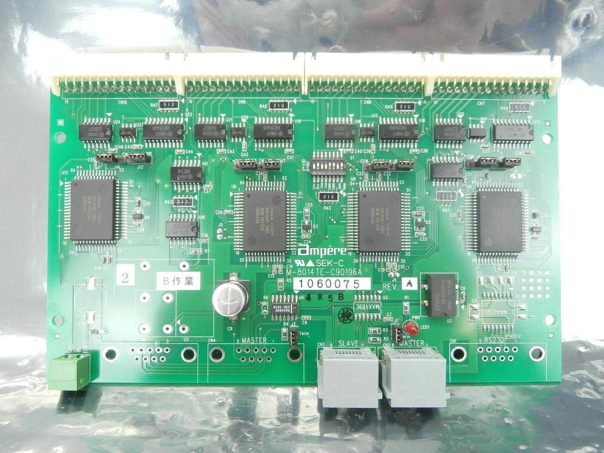 Used Ampere M-8014TE-C90196A Communication PCB CAT6 Hiranuma Sangyo AS-200 Working