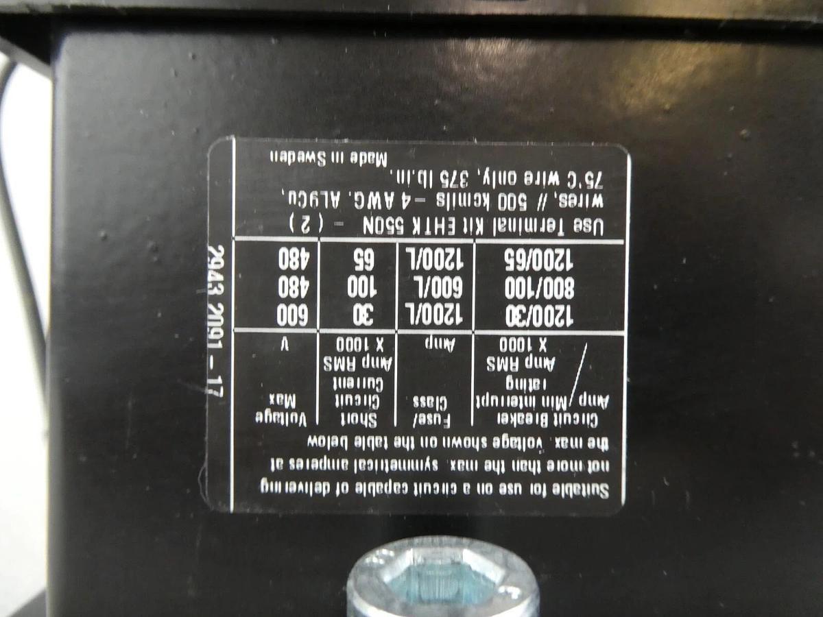 Used ABB SK 827 005 3-Pole Contactor EH 550 SK 827 100-DB 24V Coil Working Surplus