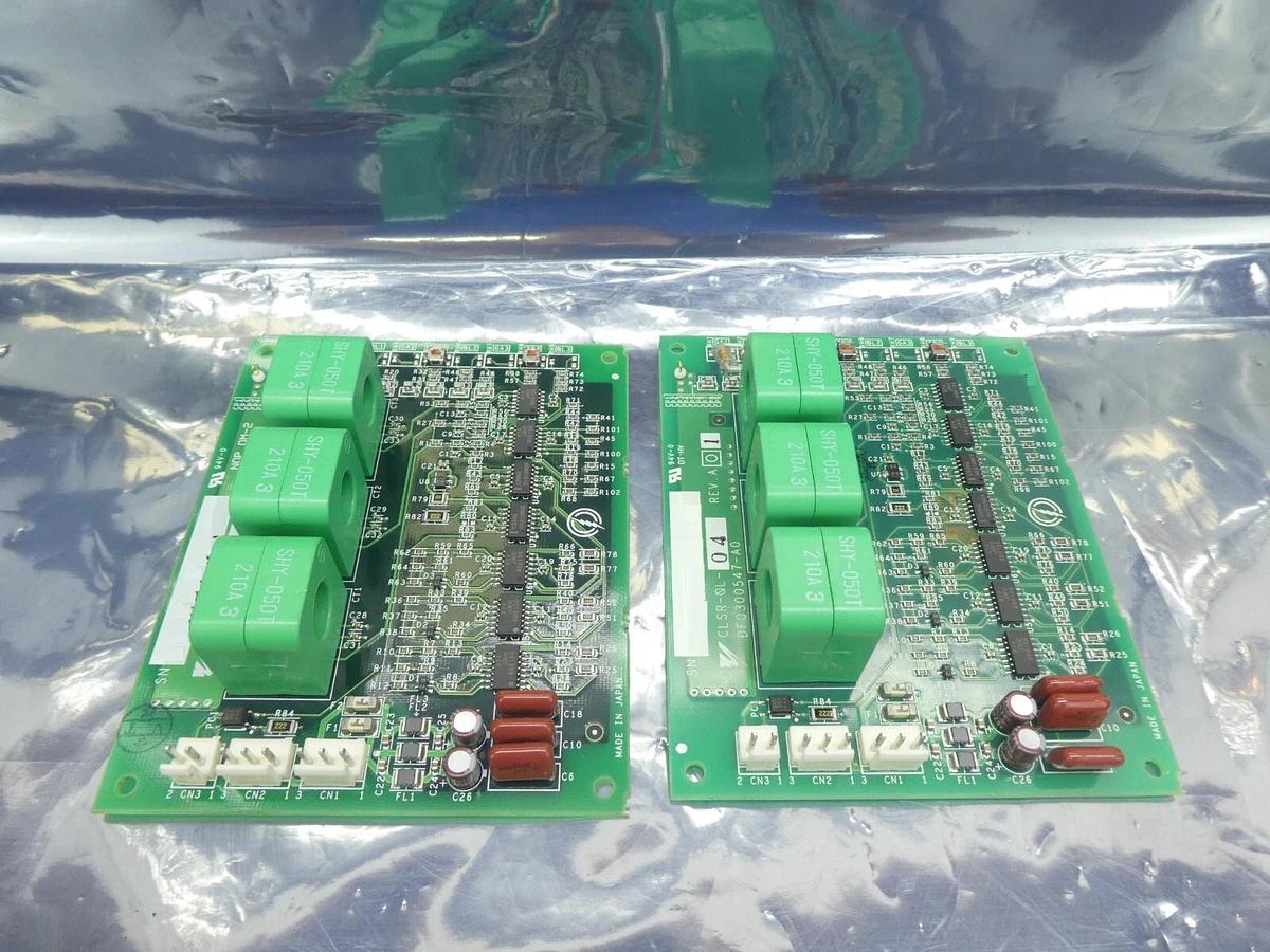 Used Yaskawa CLSR-OL-04 Linear Motor PCB DF0300547-A0 Set of 2 Nikon NSR Working