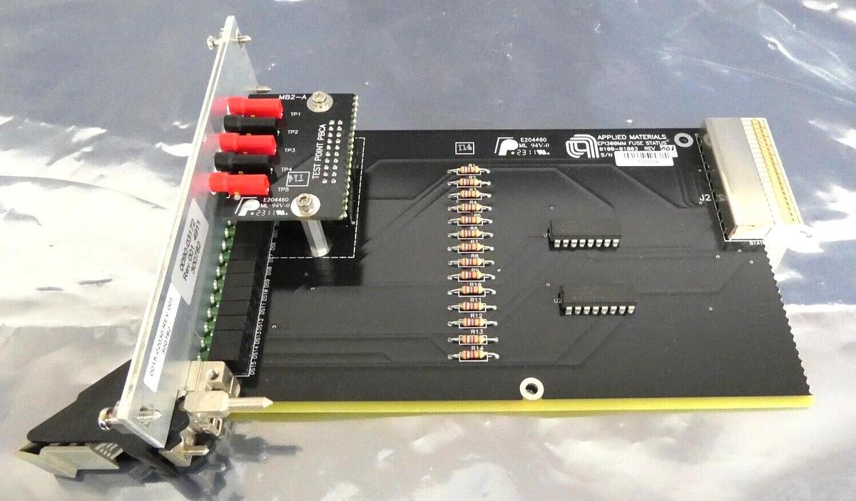 Used AMAT Applied Materials 0015-02030 EPI 300mm Fuse Status PCB Lot of 2 Working
