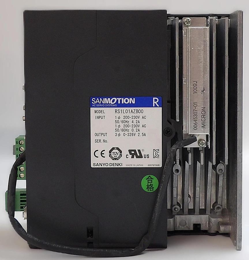 Used Sanyo Denki RS1L01AZB00 Servo Drive SANMOTION R Reseller Lot of 8 Working