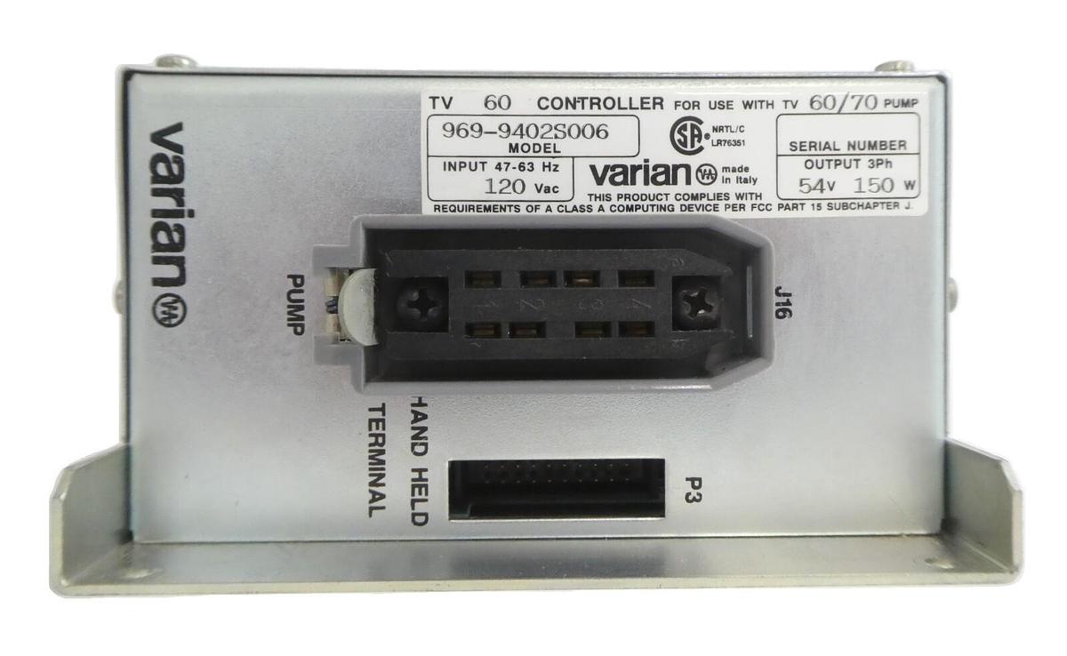 Used Turbo-V 60 Varian 969-9402S006 Turbomolecular Pump Controller Working Surplus