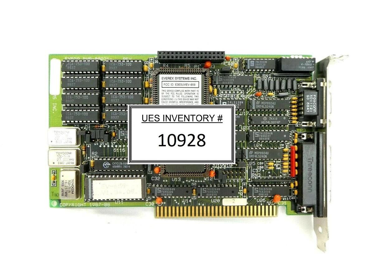 Used Everex EV659 PCB Card PWA-00231 Tencor Instruments 131512 Surfscan 7000 Working