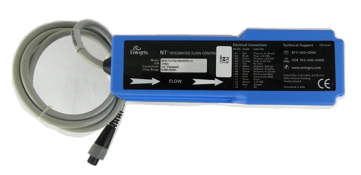 Used Entegris 6500-T2-F02-H04-M-P2-U1 InVue Integrated Flow Controller Working Spare