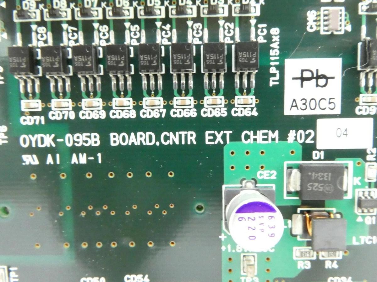 Used TEL Tokyo Electron OYDK-095B CNTR EXT CHEM #02 Board PCB Lithius Working Spare