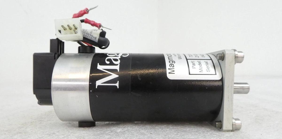 Used Magmotor Technologies 720102821 Automation Servo Motor 21232 HEDS-5505 Working