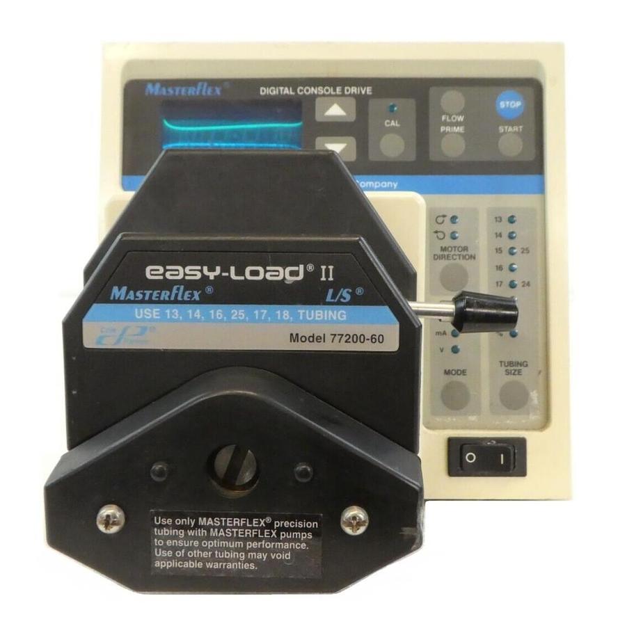 Used Cole-Parmer 7523-20 Digital Drive MasterFlex L/S 77200-60 Easy-Load II Working
