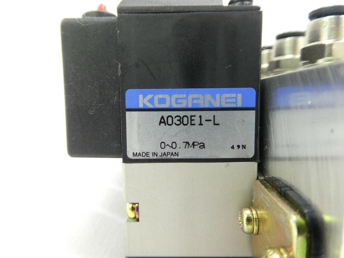 Used Koganei YM216A-21W 16-Port Pneumatic Manifold A030E1-L Working Surplus