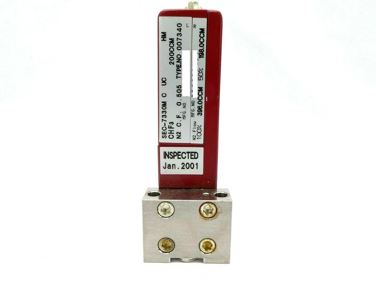 Used STEC SEC-7330M MFC Mass Flow Controller SEC-7330 200 CCM CHF3 Working Spare