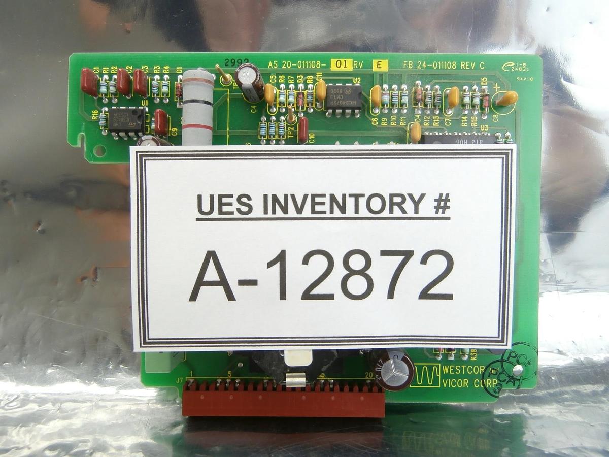 Used Vicor 20-011108-01 3 Phase Driver Board PCB 24-011108-01 36-00016 Used Working