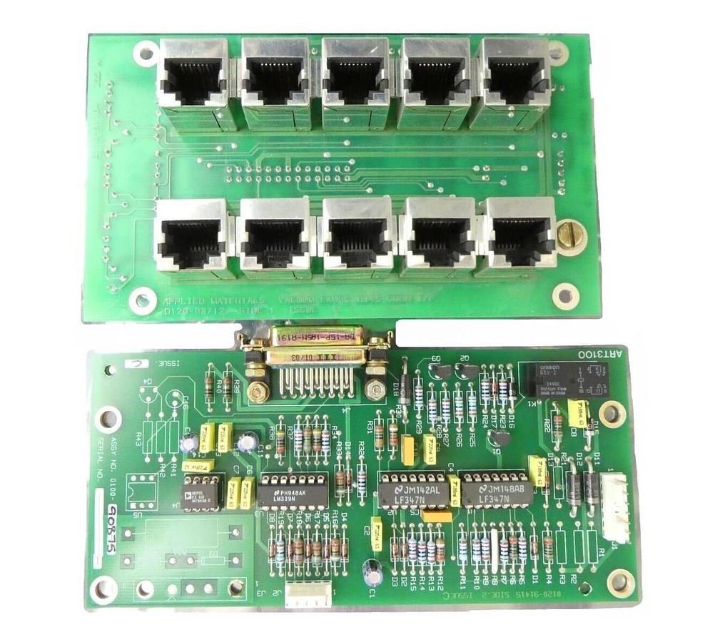 Used AMAT Applied Materials XR80 Backplane PCB Set of 2 0100-90875 0100-91104 Working