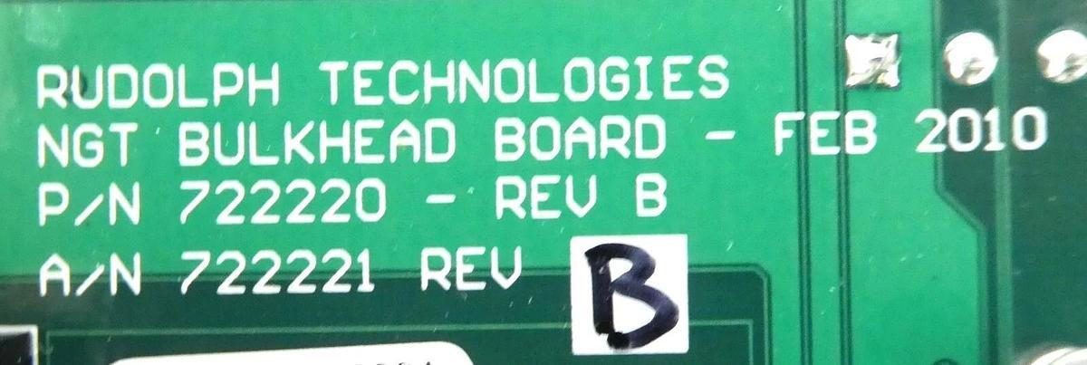 Used Rudolph Technologies 722220 NGT Bulkhead Board PCB F30 Working Surplus