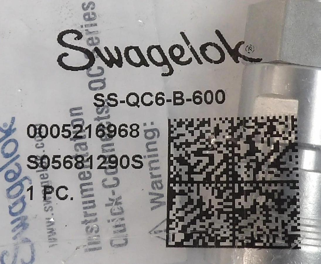 Swagelok SS-QC6-B-600 Quick Connect Body Lot of 10 New