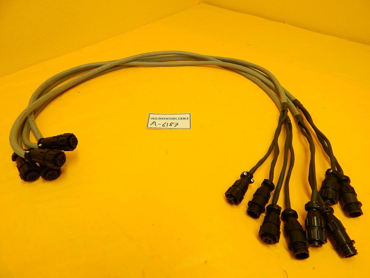 Used Edwards Vacuum System NGW Gate Valve Interface Cable 1.2 M Lot of 4 Used