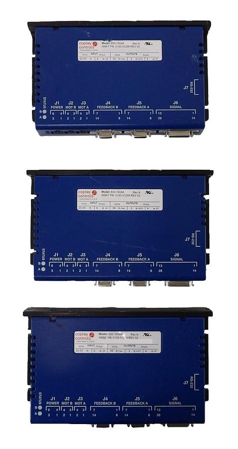 Used Copley Controls 800-1604A Servo Motor Controller Lot of 3 Working