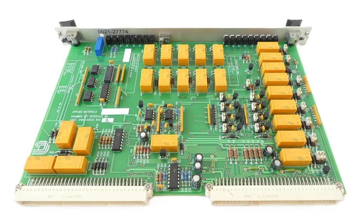 Used AMAT Applied Materials 0100-03532 Chamber Set Interface PCB Card Working Surplus
