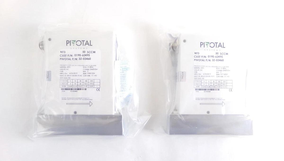 Pivotal Systems 32-03460 Mass Flow Controller MFC AMAT 0190-62495 Lot of 4 New