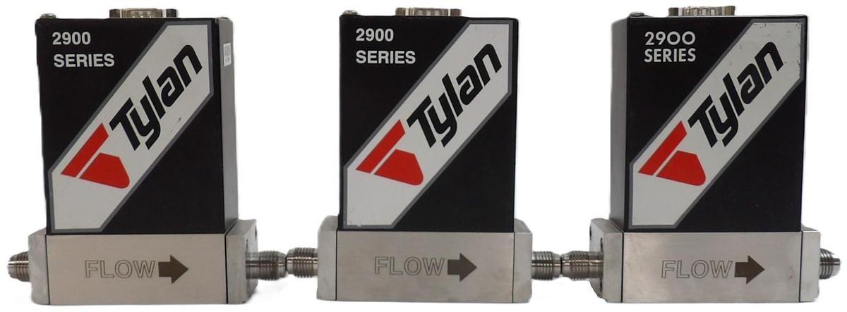 Used Tylan FC-2902MEP-T Mass Flow Controller MFC 2900 Series Lot of 3 Working