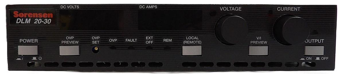 Sorensen Ametek DLM 20-30 DC Power Supply DLM20-30M6M9G Varian E19333690 New