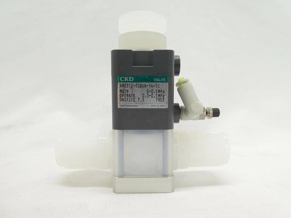 Used CKD AMD312-10BUR-14-TC Chemical Liquid Valve AMD Lot of 10 Working Surplus