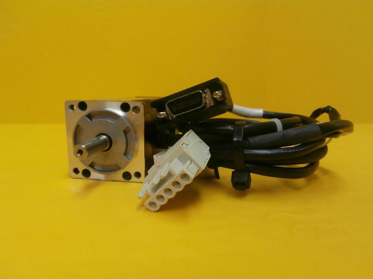 Used Sanyo Denki P50B04005JCP00 AC Servo Motor SANMOTION P Used Working