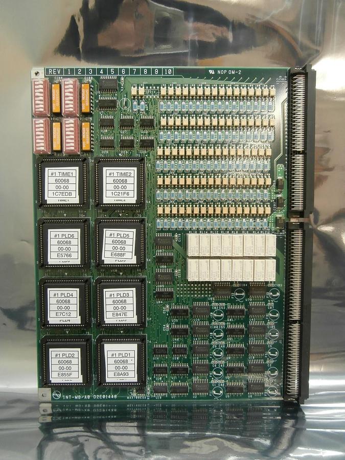 Used Kokusai Electric D2E01448 #1 TIME/PLD Processor PCB Card INT-MB 60068 Working