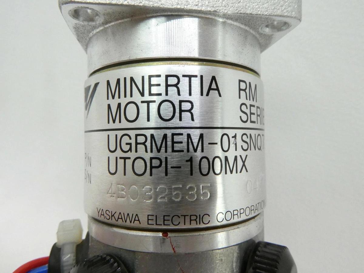 Used Yaskawa Electric UTOPI-100MX Minertia Motor UGRMEM-01SNQ72 Nikon NSR Working