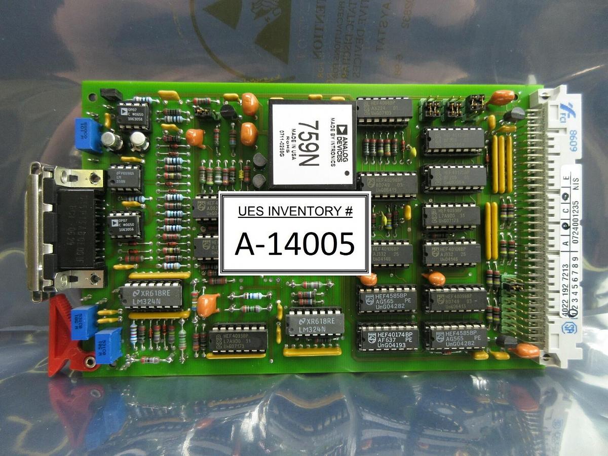 Used FEI Company 4022.192.7213 Processor PCB Card HVG/D XL 830 DualBeam FIB-SEM Used