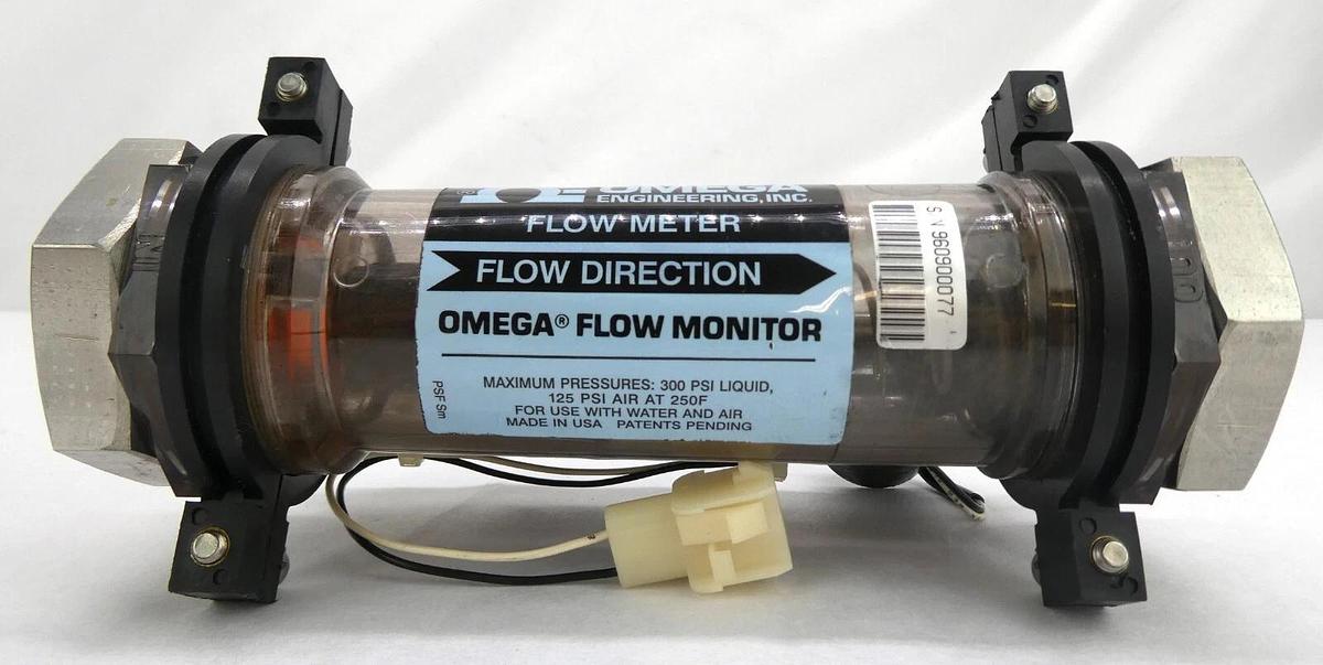Used Omega Engineering 2908-0080-01 Flow Monitor Assembly Flow Meter Working Surplus