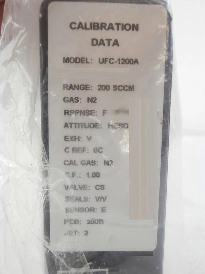 Refurbished UNIT Instruments UFC-1200A Mass Flow Controller MFC 200 SCCM N2 Refurbished