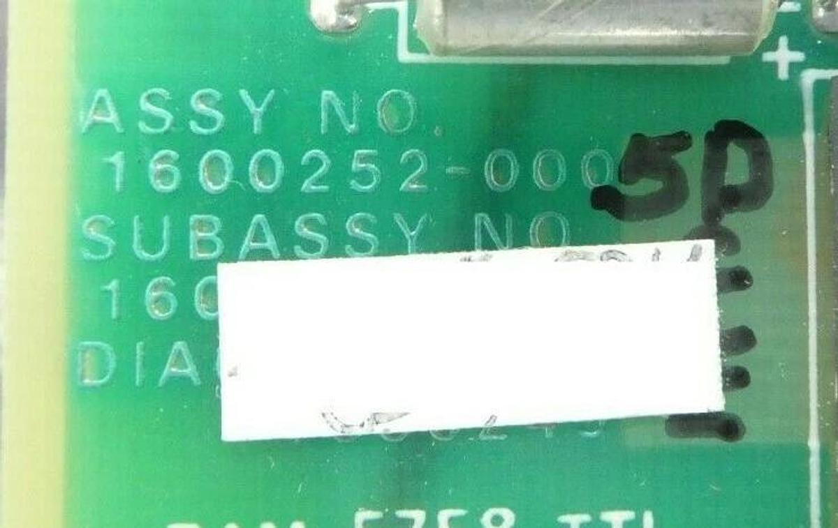 Used Texas Instruments 1600252-000 RAM Module PCB Card TM990/203A-2 Varian Working