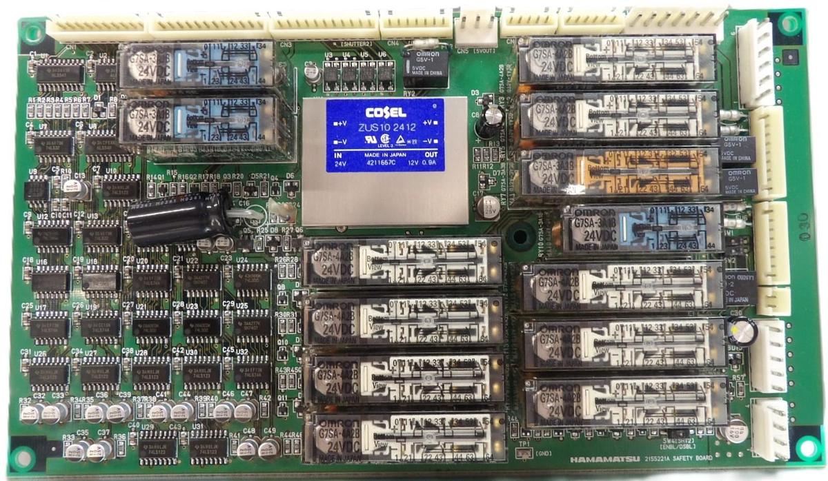 Used Hamamatsu 2155221A Safety Board PCB C8454 Laser Scan Controller Working