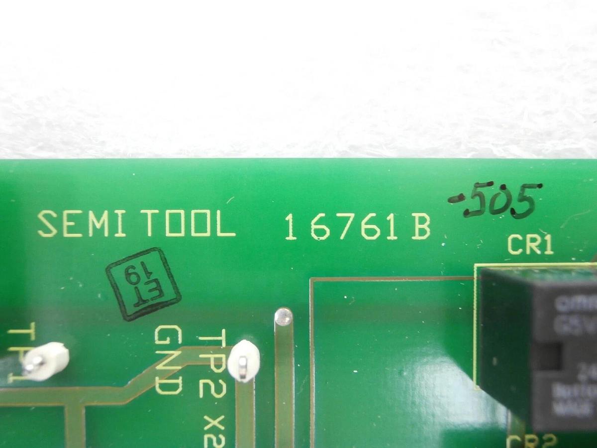 Used Semitool 16761B-505 Liquid Level Board Assembly PCB 16761-505 New Surplus