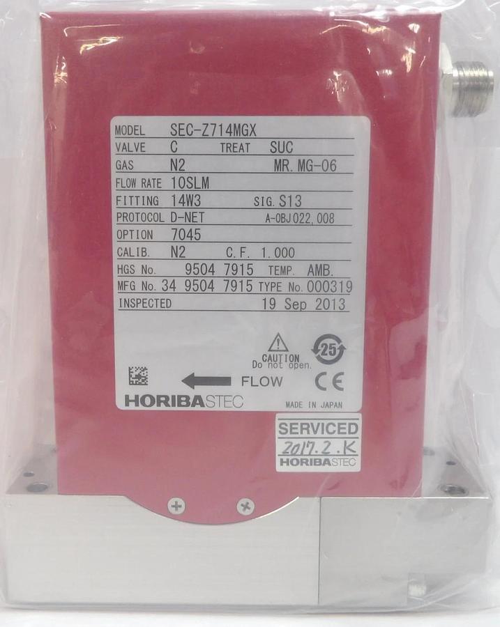 Refurbished Horiba STEC SEC-Z714MGX Mass Flow Controller MFC Z700 Argon Lot of 4 Refurbished
