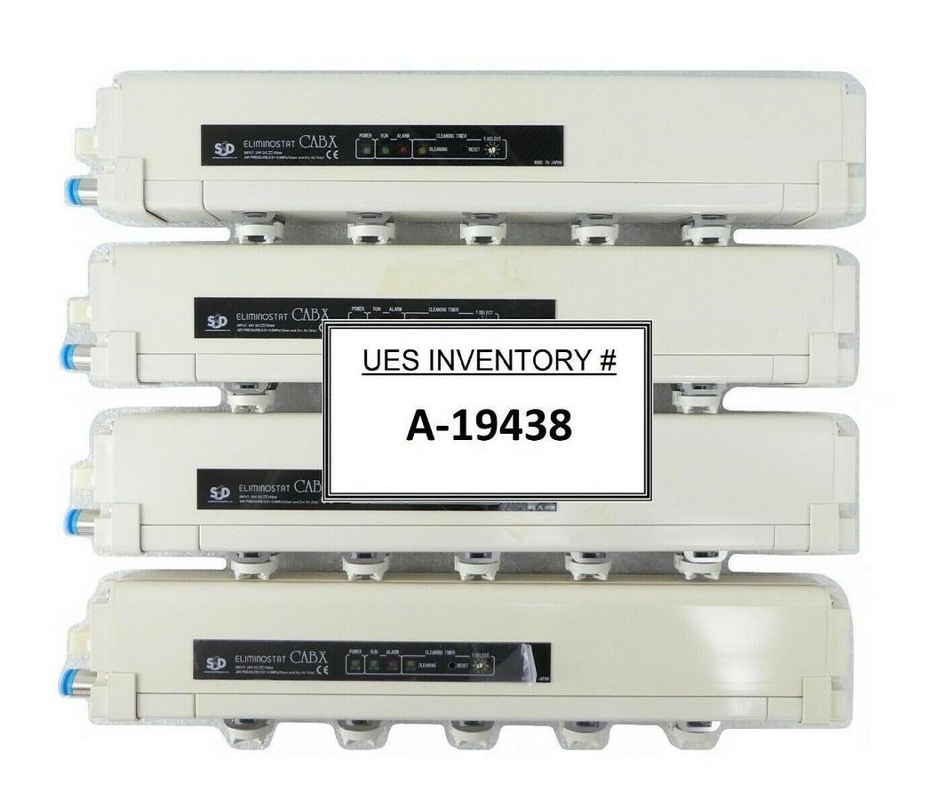 Used Shishido Electrostatic CABX350HW-S2 Ionizer Bar Lot of 4 Rudolph F30 Working