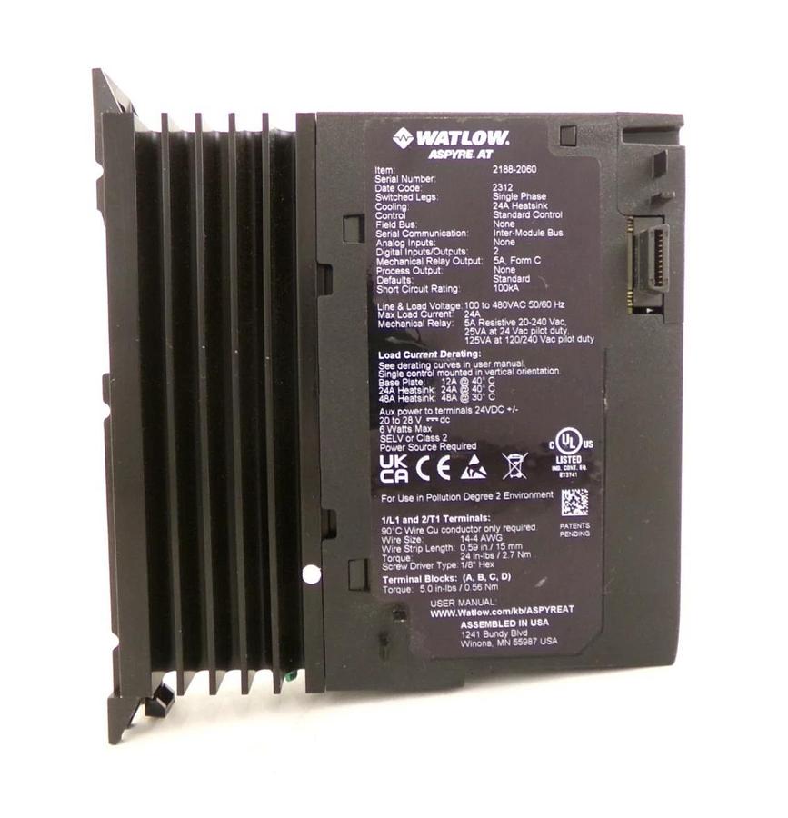 Used Watlow 2188-2060 Power Controller Aspyre AT Lot of 4 Working