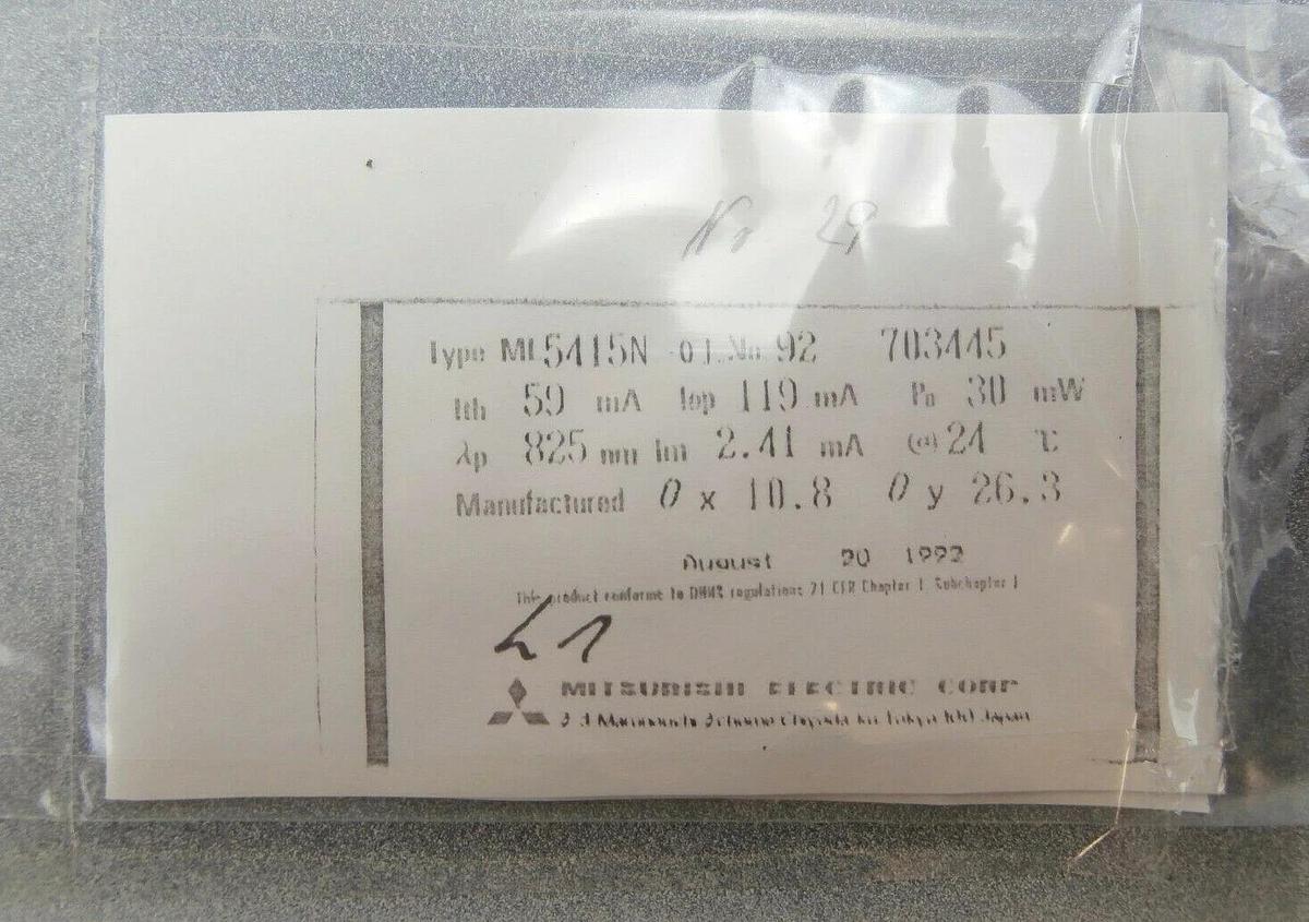 Used Carl Zeiss Laser Module 452766-9112 Axiotron MEG System Mitsubishi MI5415N-01