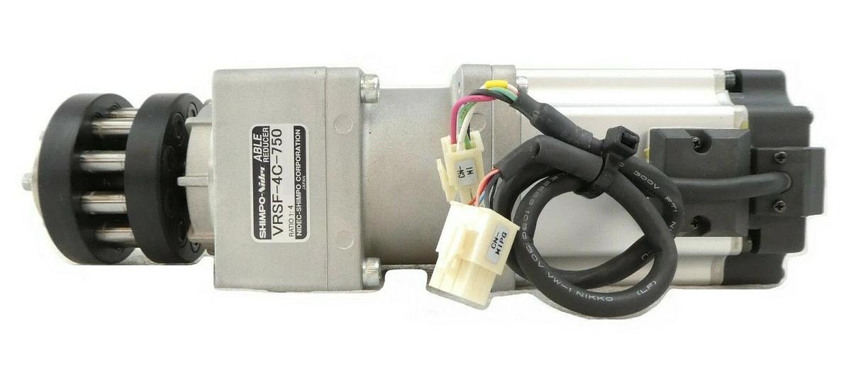 Used Panasonic MSMD082S1S AC Servo Motor Nidec-Shimpo Gear Reducer VRSF-4C-750 Spare