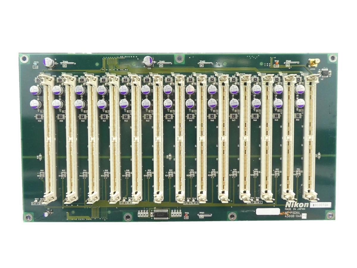 Used Nikon 4S008-048-1 Relay Backplane PCB AF-PSDX4 Copper Exposed NSR Series Working