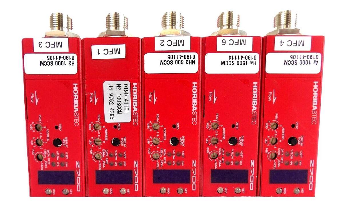 Used Horiba STEC SEC-2714AGX Mass Flow Controller MFC Z700 Lot of 5 Working Surplus