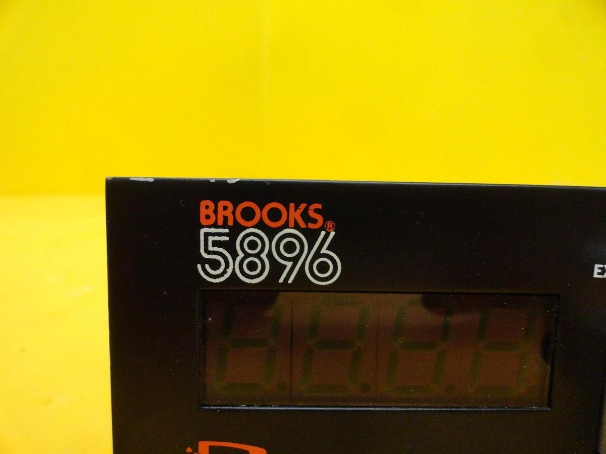 Used Brooks Instrument 5896B11A Two Channel Gas Flow Read-Out 5896 Used Working