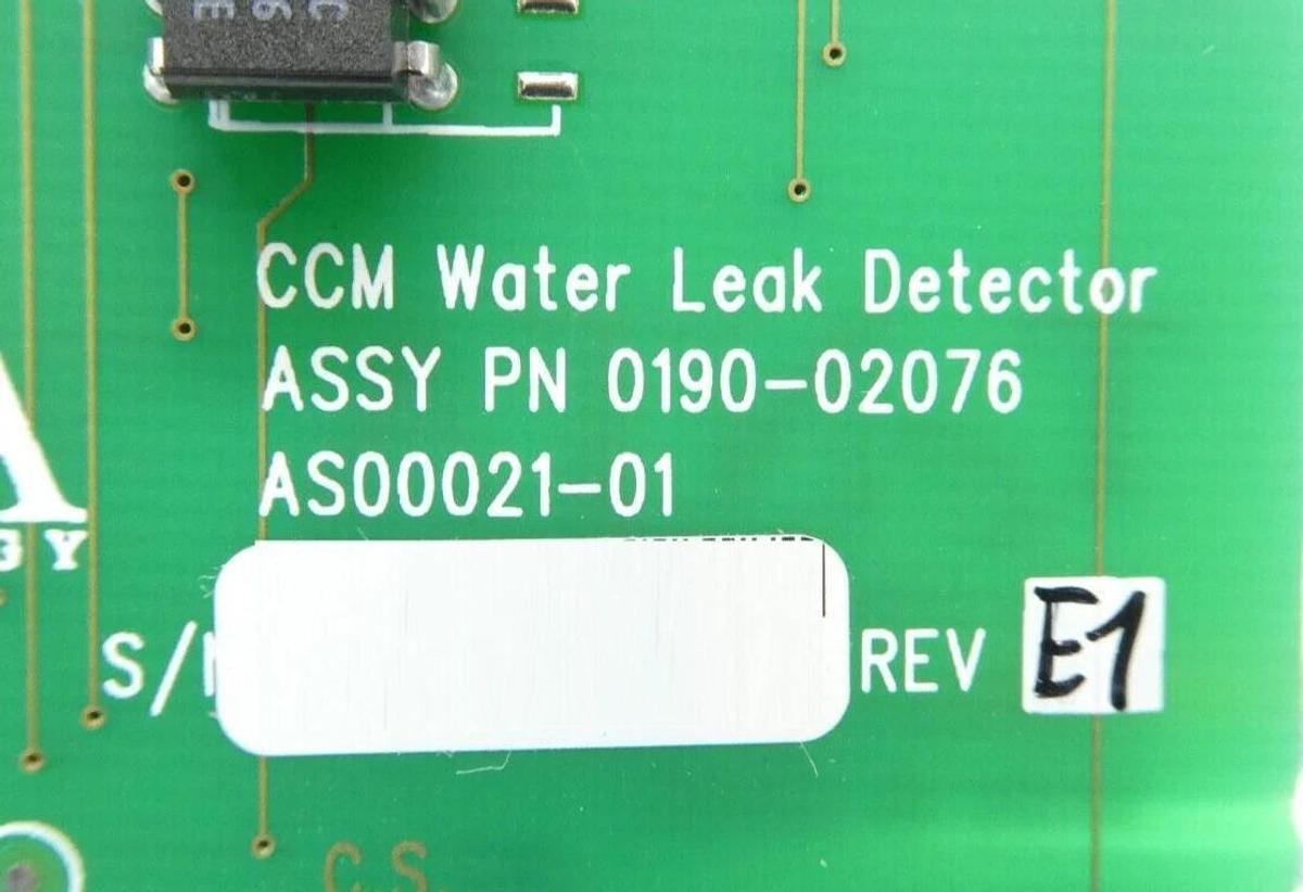 Used TeNTA AS00021-01 CCM Water Leak Detector PCB Card AMAT 0190-02076 No Face Plate
