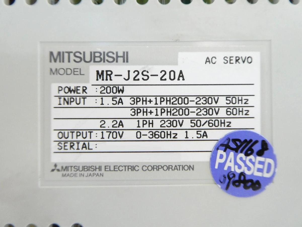 Used Mitsubishi MR-J2S-70A MR-J2S-350A MR-J2S-20B Servo Drive Lot of 22 Working