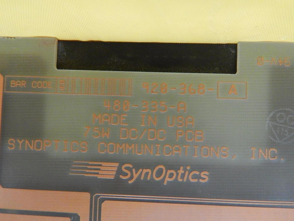 Used SynOptics 920-368-A DC/DC PCB 480-335-A 75W Used Working