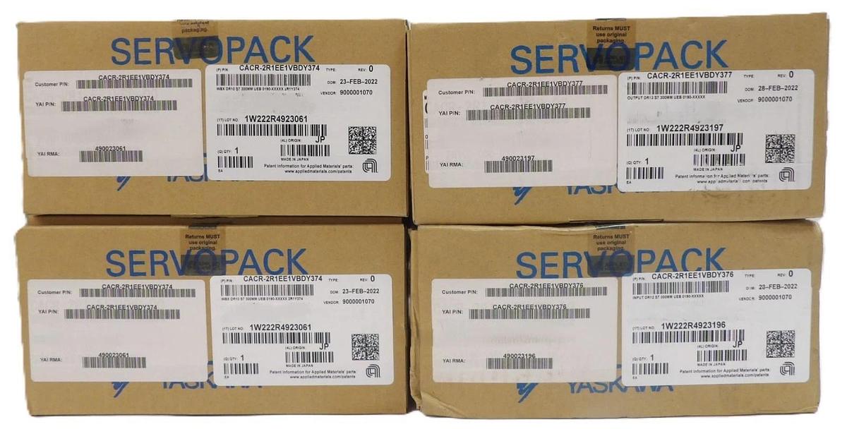 Yaskawa Electric CACR-2R1-EE1VBD-00 Servo Drive SERVOPACK Lot of 4 New