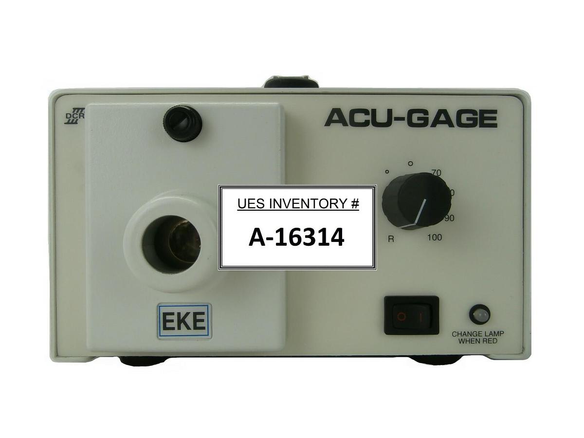 Used Schott 20800-118 Fiber Optic Light Source DCRIII Acu-Gage EKE Tested Working