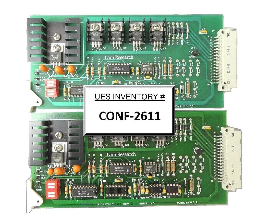 Used Lam Research 810-17016-001 Stepper Motor PCB Lot of 2 Rainbow 4420 Working