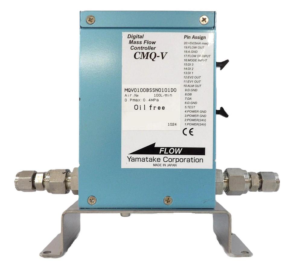Used Yamatake Corporation CMQ-V Digit Mass Flow Controller MFC Working Spare