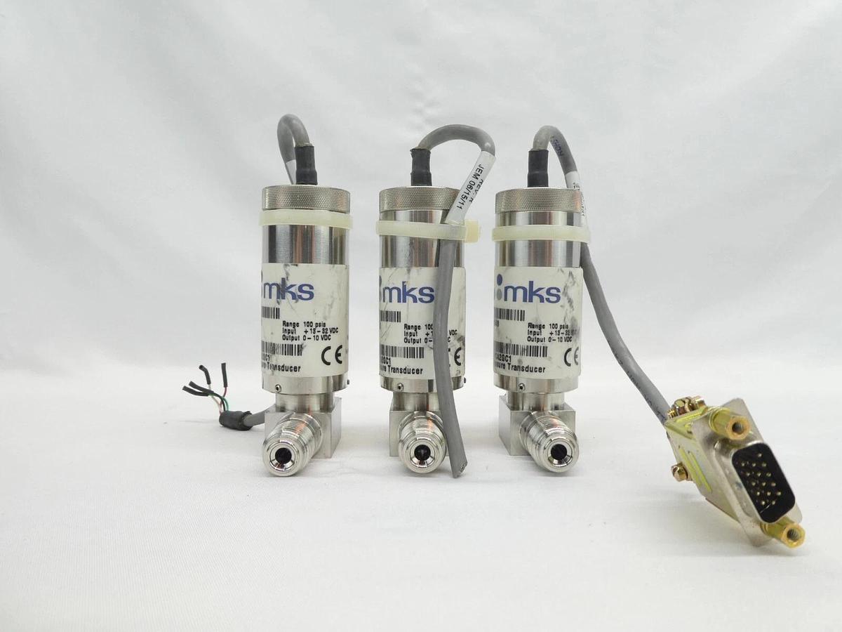 Used MKS Instruments 872B Baratron Pressure Transducer Reseller Lot of 8 Working